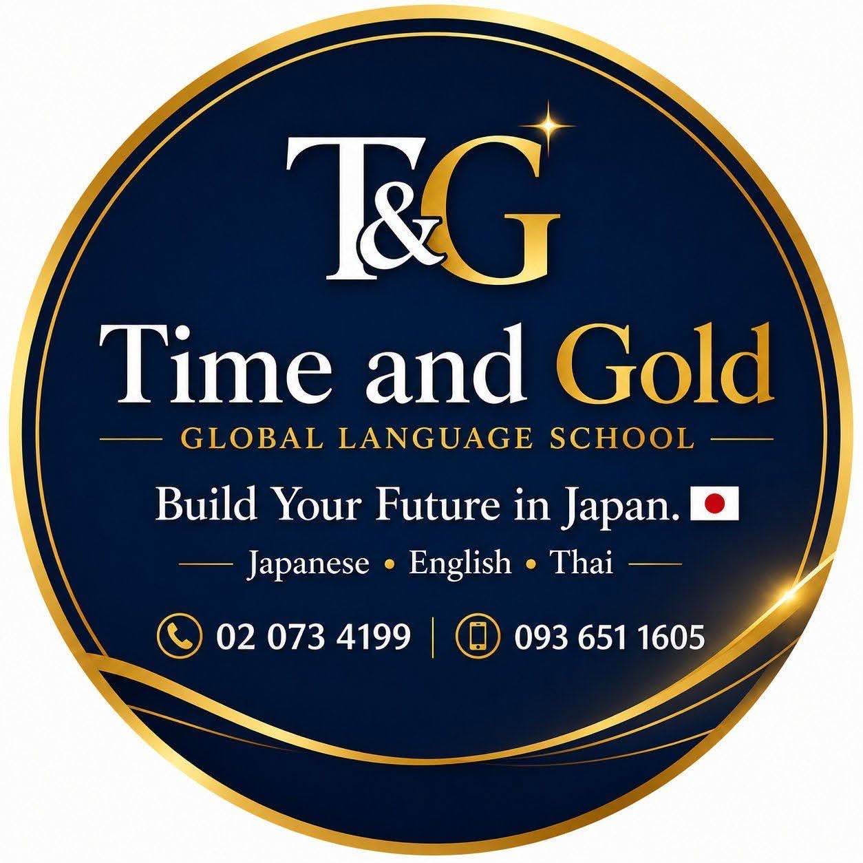Time and Gold Global Language School Logo